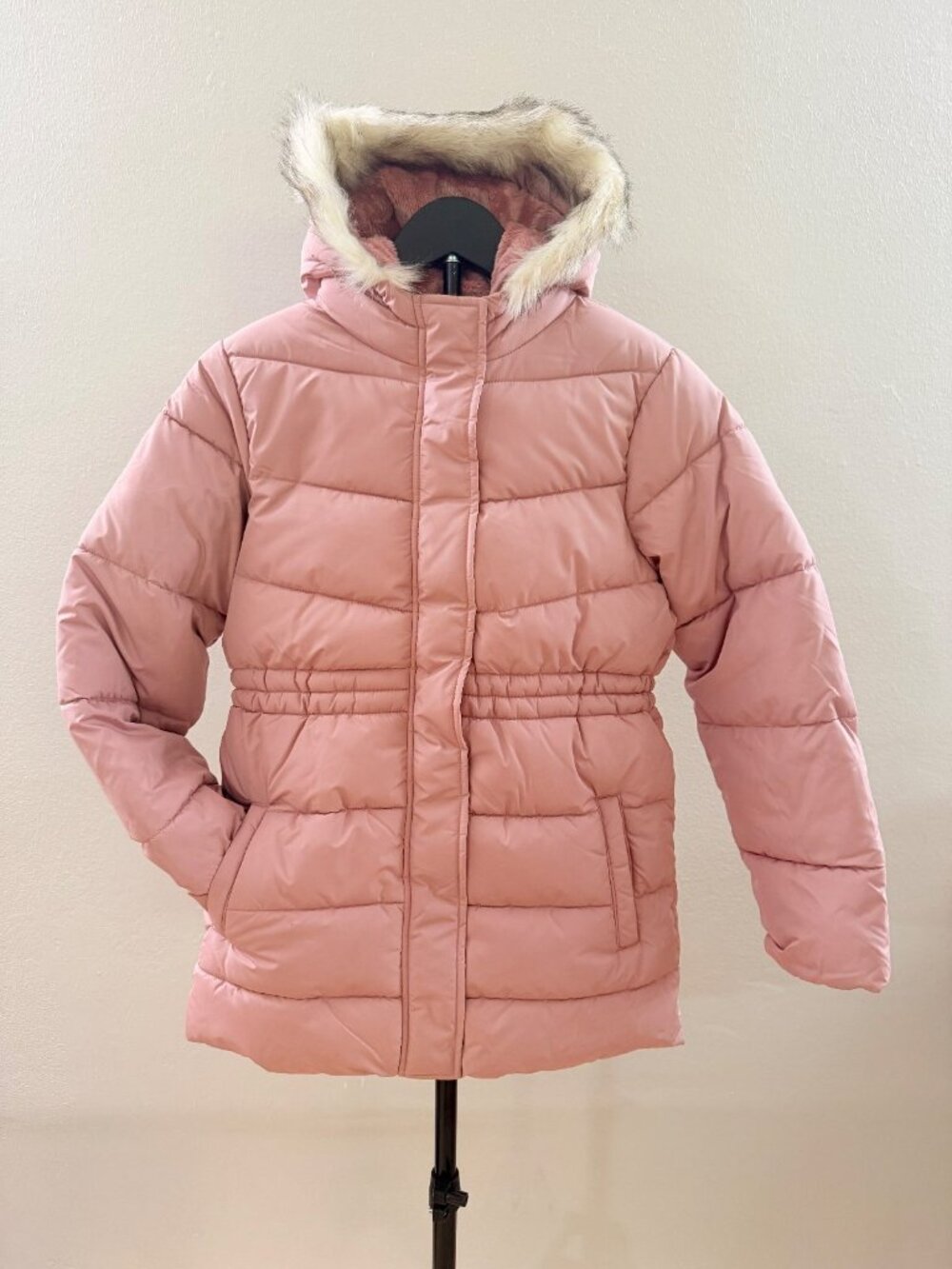 Children's Place Girls Pink Puffer Jacket - 1188